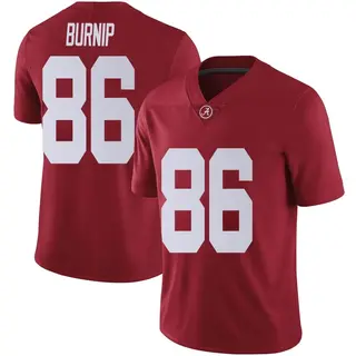 Limited Men's James Burnip Alabama Crimson Tide Nike Crimson Football College Jersey -
