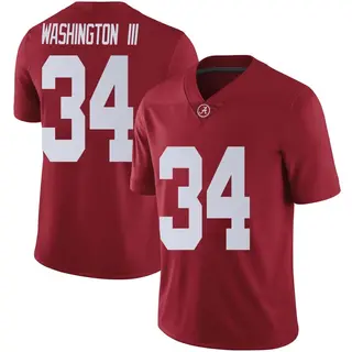 Limited Men's Jessie Washington III Alabama Crimson Tide Nike Crimson Football College Jersey -