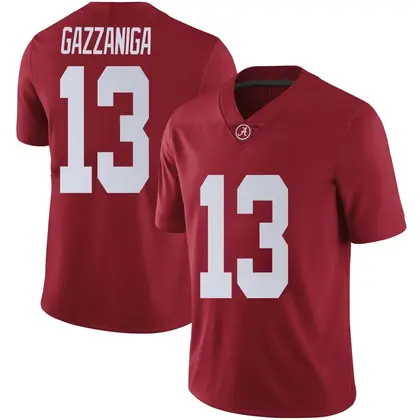 Limited Men's John Gazzaniga Alabama Crimson Tide Crimson Football College Jersey -