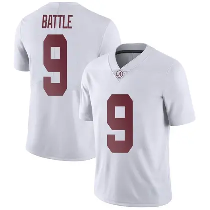 Limited Men's Jordan Battle Alabama Crimson Tide Football College Jersey - White