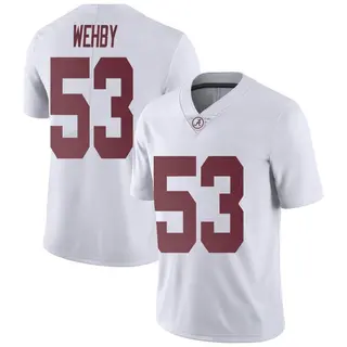 Limited Men's Kade Wehby Alabama Crimson Tide Nike Football College Jersey - White