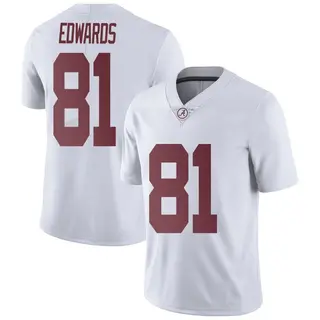 Limited Men's Kaleb Edwards Alabama Crimson Tide Nike Football College Jersey - White