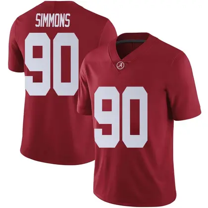 Limited Men's London Simmons Alabama Crimson Tide Crimson Football College Jersey -