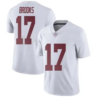 Limited Men's Lotzeir Brooks Alabama Crimson Tide Nike Football College Jersey - White
