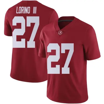 Limited Men's Michael Lorino III Alabama Crimson Tide Crimson Football College Jersey -