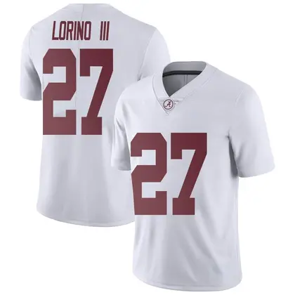 Limited Men's Michael Lorino III Alabama Crimson Tide Football College Jersey - White