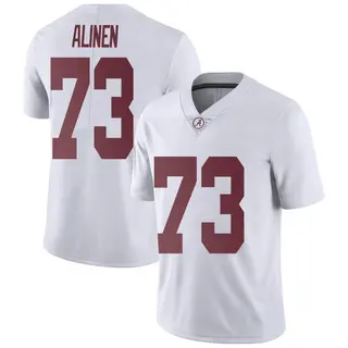 Limited Men's Olaus Alinen Alabama Crimson Tide Nike Football College Jersey - White