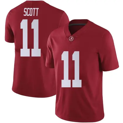 Limited Men's Rico Scott Alabama Crimson Tide Crimson Football College Jersey -