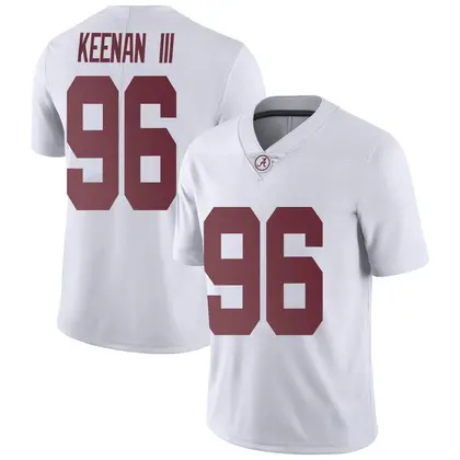 Limited Men's Tim Keenan III Alabama Crimson Tide Football College Jersey - White