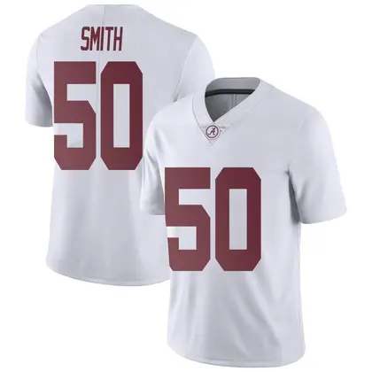 Limited Men's Tim Smith Alabama Crimson Tide Football College Jersey - White