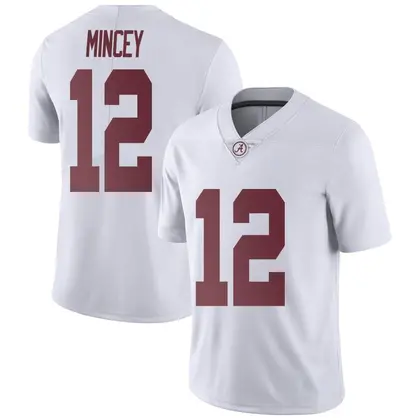 Limited Men's Zavier Mincey Alabama Crimson Tide Football College Jersey - White