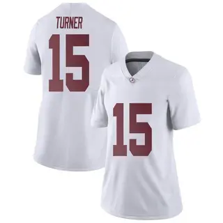 Limited Women's Dallas Turner Alabama Crimson Tide Nike Football College Jersey - White