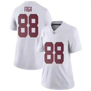 Limited Women's Isaia Faga Alabama Crimson Tide Nike Football College Jersey - White