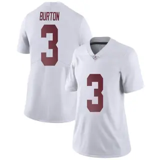 Limited Women's Jermaine Burton Alabama Crimson Tide Nike Football College Jersey - White