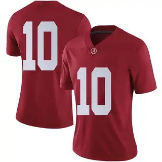 Limited Women's Justin Jefferson Alabama Crimson Tide Nike Crimson Football College Jersey -
