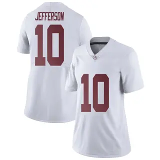 Limited Women's Justin Jefferson Alabama Crimson Tide Nike Football College Jersey - White