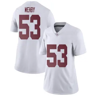 Limited Women's Kade Wehby Alabama Crimson Tide Nike Football College Jersey - White