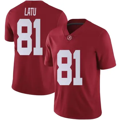 Limited Youth Cameron Latu Alabama Crimson Tide Crimson Football College Jersey -