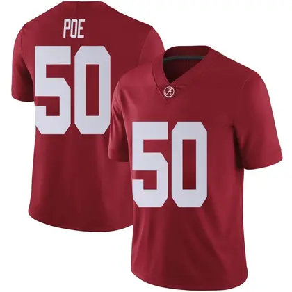 Limited Youth Casey Poe Alabama Crimson Tide Crimson Football College Jersey -