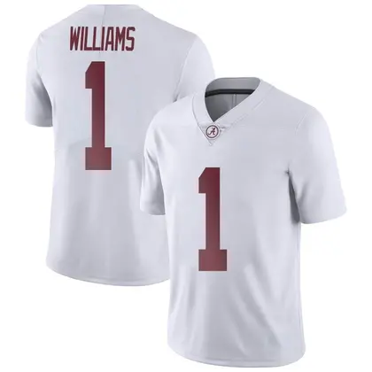 Limited Youth Jameson Williams Alabama Crimson Tide Football College Jersey - White