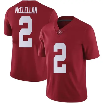 Limited Youth Jase McClellan Alabama Crimson Tide Crimson Football College Jersey -
