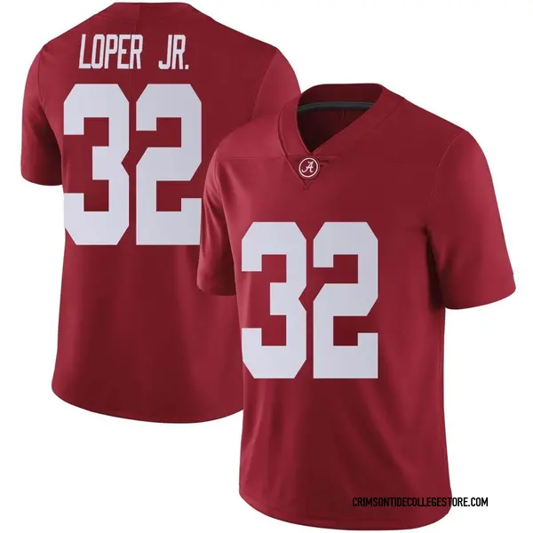 Limited Youth Jay Loper Jr. Alabama Crimson Tide Nike Crimson Football College Jersey -