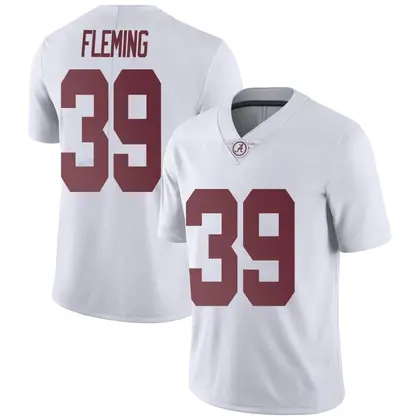 Limited Youth Kaleb Fleming Alabama Crimson Tide Football College Jersey - White