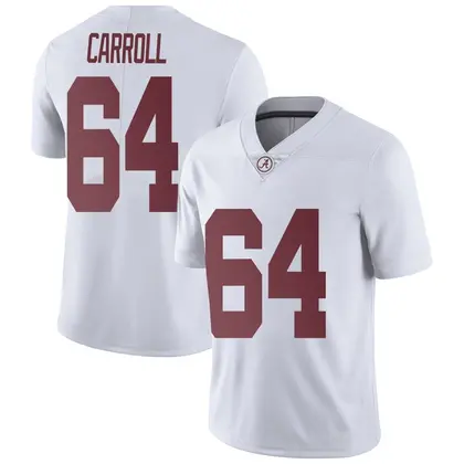 Limited Youth Michael Carroll Alabama Crimson Tide Football College Jersey - White