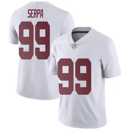 Limited Youth Nick Serpa Alabama Crimson Tide Football College Jersey - White