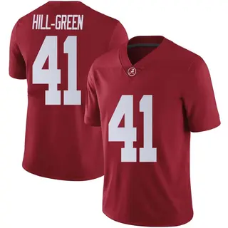 Limited Youth Nikhai Hill-Green Alabama Crimson Tide Nike Crimson Football College Jersey - Green