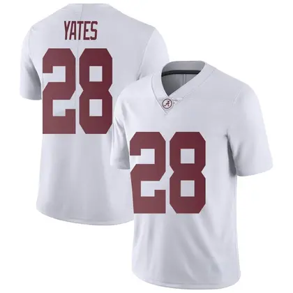 Limited Youth Peyton Yates Alabama Crimson Tide Football College Jersey - White