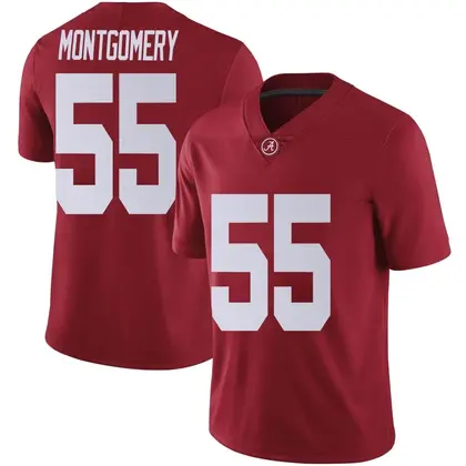 Limited Youth Roq Montgomery Alabama Crimson Tide Crimson Football College Jersey -