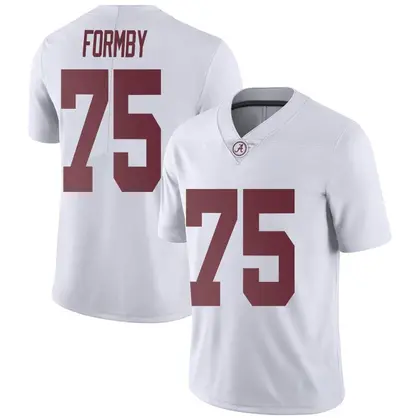 Limited Youth Wilkin Formby Alabama Crimson Tide Football College Jersey - White