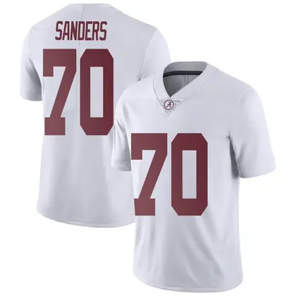 Limited Youth William Sanders Alabama Crimson Tide Football College Jersey - White