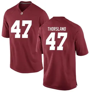 Replica Men's Adam Thorsland Alabama Crimson Tide Nike Crimson Football College Jersey -