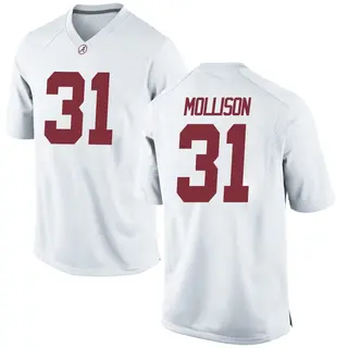 Replica Men's Cooper Mollison Alabama Crimson Tide Nike Football College Jersey - White