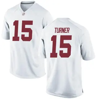 Replica Men's Dallas Turner Alabama Crimson Tide Nike Football College Jersey - White