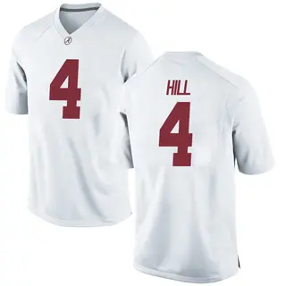 Replica Men's Daniel Hill Alabama Crimson Tide Nike Football College Jersey - White