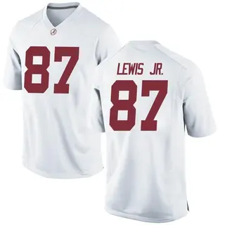 Replica Men's Danny Lewis Jr. Alabama Crimson Tide Nike Football College Jersey - White