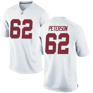 Replica Men's Davis Peterson Alabama Crimson Tide Nike Football College Jersey - White