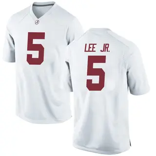 Replica Men's Dijon Lee Jr. Alabama Crimson Tide Nike Football College Jersey - White