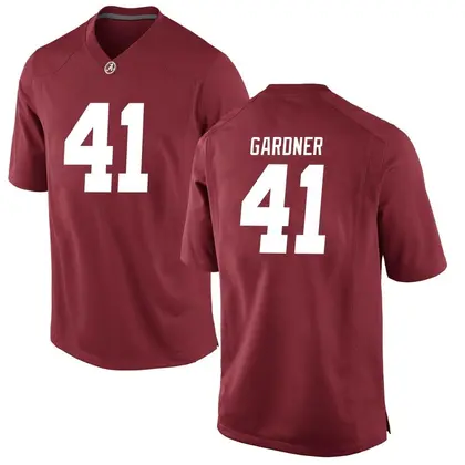 Replica Men's JR Gardner Alabama Crimson Tide Crimson Football College Jersey -
