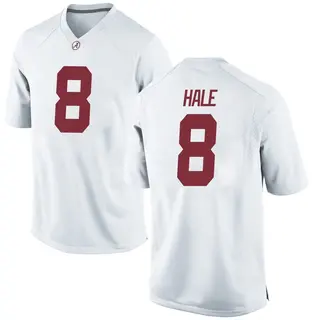 Replica Men's Jalen Hale Alabama Crimson Tide Nike Football College Jersey - White