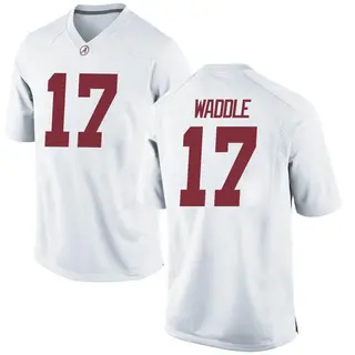 Replica Men's Jaylen Waddle Alabama Crimson Tide Nike Football College Jersey - White