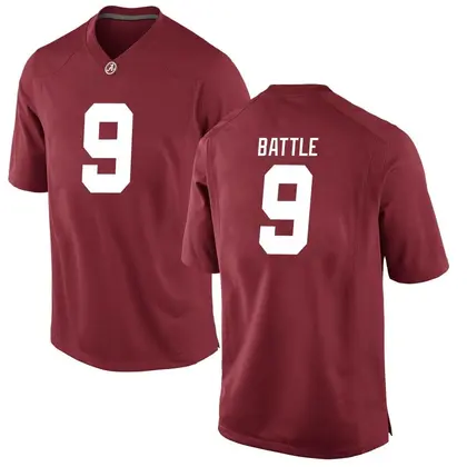 Replica Men's Jordan Battle Alabama Crimson Tide Crimson Football College Jersey -