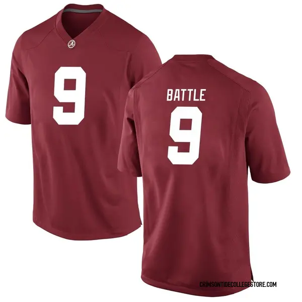 Replica Men's Jordan Battle Alabama Crimson Tide Nike Crimson Football College Jersey -