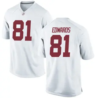 Replica Men's Kaleb Edwards Alabama Crimson Tide Nike Football College Jersey - White