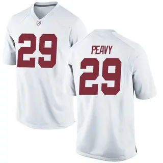 Replica Men's Kolby Peavy Alabama Crimson Tide Nike Football College Jersey - White