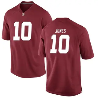 Replica Men's Mac Jones Alabama Crimson Tide Nike Crimson Football College Jersey -