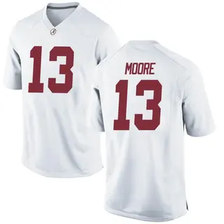 Replica Men's Malachi Moore Alabama Crimson Tide Nike Football College Jersey - White